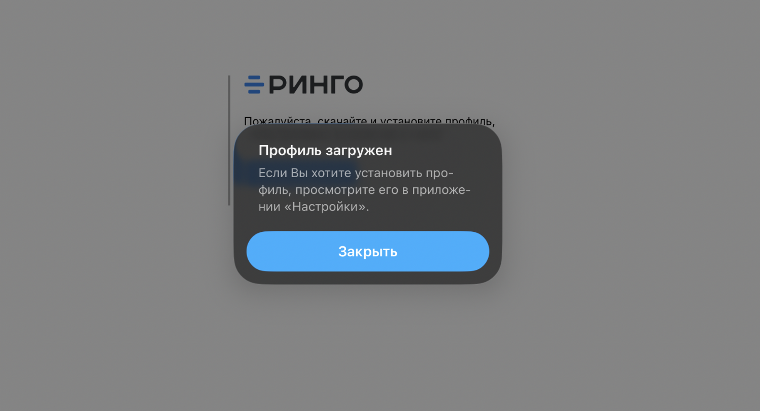 Профиль загружен